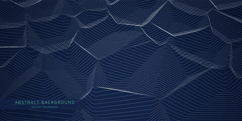 Abstract  background grid from  lines on blue. Technology texture effect concept.