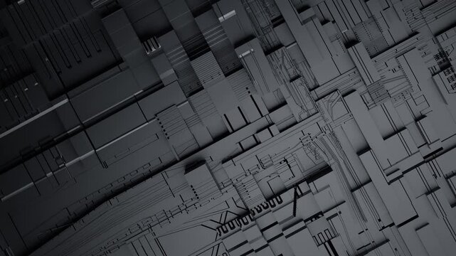 3D Rendering Abstract Background technology basic shape polygon for technology futuristic concept