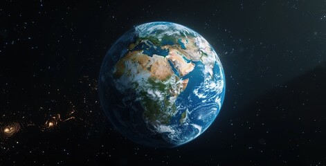 planet earth in space