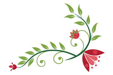 floral design corner shape the floral simple design 