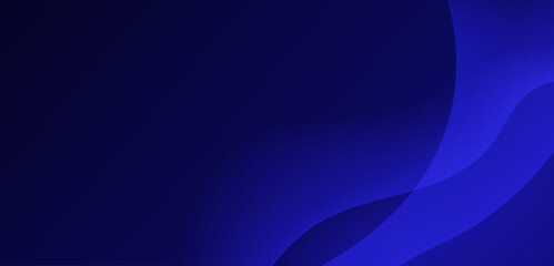 Dark Abstract Blue Gradient Waves