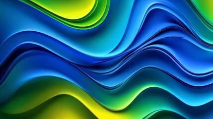 Vibrant Abstract Wave Background with Contrasting Colors