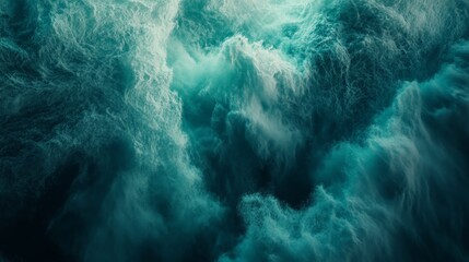 Captivating Turquoise Torrent: A Mesmerizing Ocean Surge