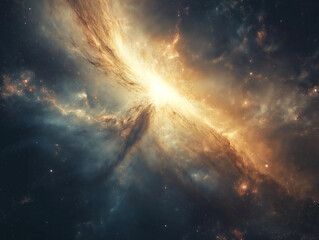 Fototapeta premium Galaxy Ultra Brilliant 4K Textured Nebula Background: A Visual Journey Through Space