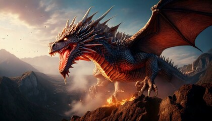 Drachen in Eidechsen Form Nahaufnahme Kopf