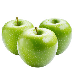 fresh green apple isolated for a transparent white background