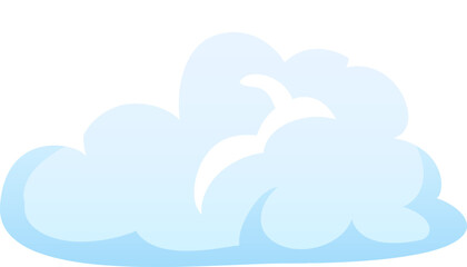 A soft fluffy cloud drifts lazily in the clear blue sky contributing to a peaceful and tranquil atmosphere on a sunny day.