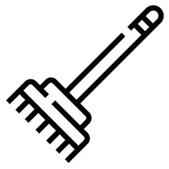 Rake Icon For Illustration