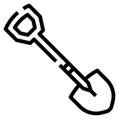 Shovel Icon For Illustration