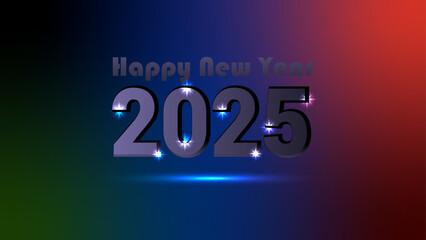 Happy new year background design. Vector illustration of a happy new year Background for the holidays.