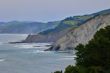 Flysch Begiratokia is part of the basque coast