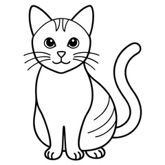 Obraz premium cat with a bow