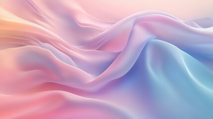 Obraz premium Abstract background with soft, pastel colors and smooth gradients, giving off a calming, serene atmosphere