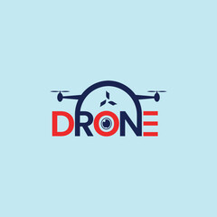 Drone vector logo design style template.