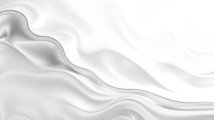 Obraz premium Studio shot photo of ultra realistic image featuring a fashion-forward silver and white texture with an abstract waves decoration background. the texture should showcase the sleek, Generative AI