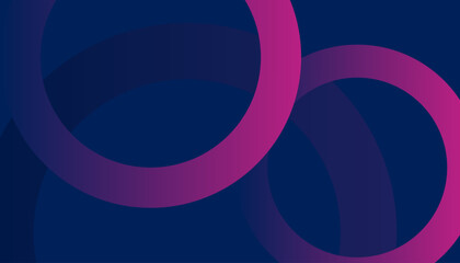 Abstract geometric round shape on blue background design