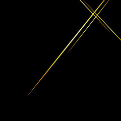 Abstract Gold Stripes on Black Background