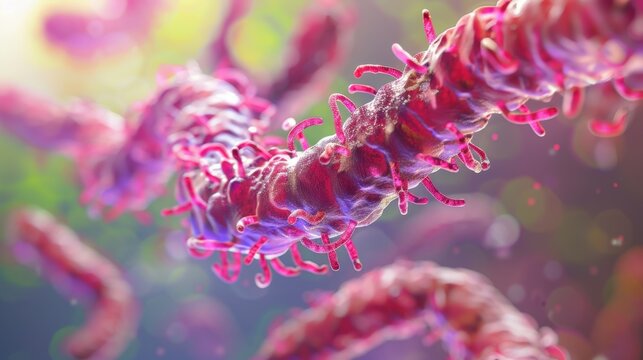 Campylobacter jejuni: Associated with food poisoning, this spiral-shaped gram-negative bacterium is typically found in raw poultry and can cause gastroenteritis.
