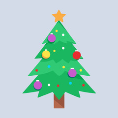 Christmas tree illustration