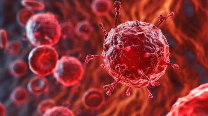 Lymphoma Cells: Originating from lymphocytes, these cells impact the lymphatic system, forming masses in lymph nodes or tissues such as the spleen.
