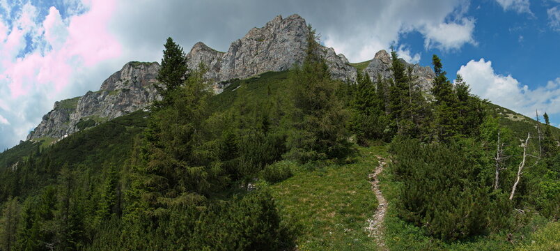 Rock formation on the Rax,Austria,Europe
