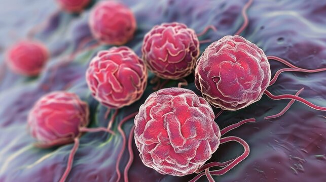 Streptococcus pyogenes: A gram-positive bacterium that forms chains and causes infections from mild strep throat to severe necrotizing fasciitis.
