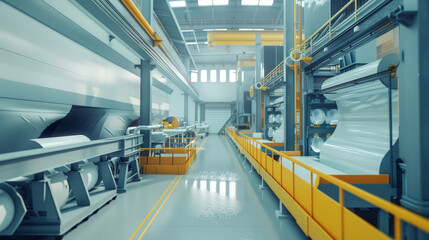 Obraz premium paper production line