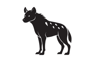 Fierce Hyena Silhouette Vector – High-Quality Printable Graphic for Merchandise & Décor