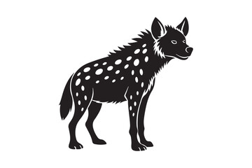 Fierce Hyena Silhouette Vector – High-Quality Printable Graphic for Merchandise & Décor