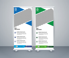 business roll up display standee for presentation purpose