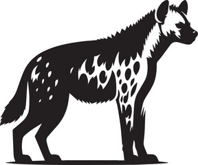 Obraz premium Hyena silhouette vector