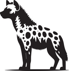 Hyena silhouette vector