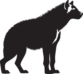 Hyena silhouette vector