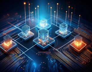 Concept Image of Blockchain Technology