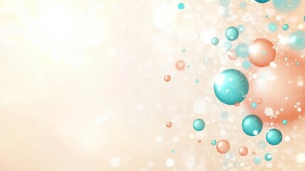 Abstract colorful bubble background, vibrant and dynamic circular shapes for graphic design and art projects
