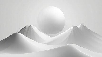 Majestic white mountain peak against a vibrant sunrise stunning landscape photography