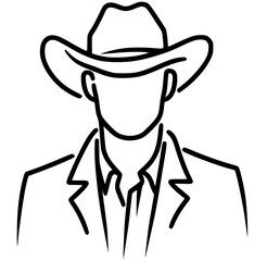 Portrait of a cowboy man