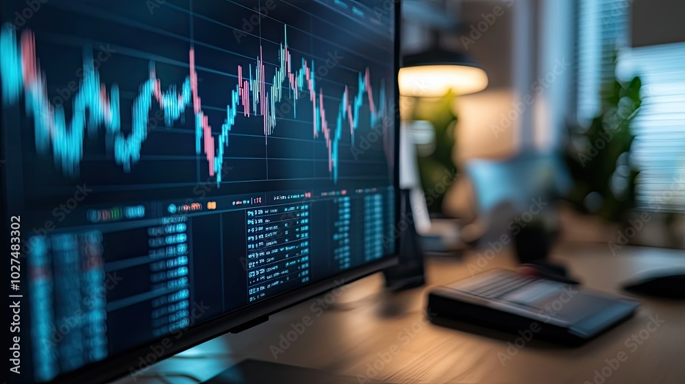 Poster Market Analysis with Data Trends and Graphs