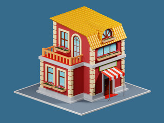 cute old 3d shop