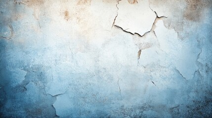Obraz premium Blue wall with peeling paint, a distressed texture for design inspiration and artistic expression