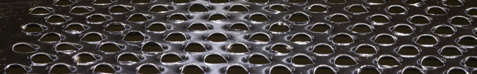 Abstract of inside of cheese grater