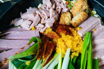 army base stew, called 'budaejjigea', a Korean cuisine