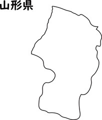 白地図　山形県