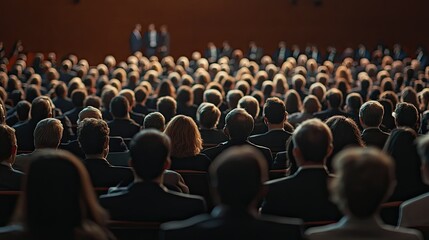 Obraz premium Business Executives at Large Seminar Event