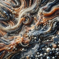 Earthy Tones and Woven Beads: A Texture of Nature