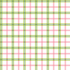 Striped check pattern in green and pink combination. Pattern graphic used for wallpaper, tile, fabric, textile, interior.
