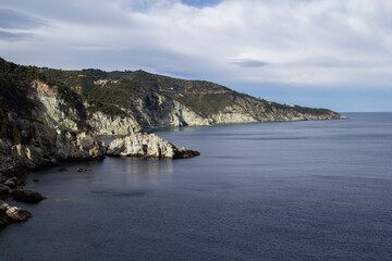 Fototapeta premium Skiathos coastline, beach and mediterranean seaview