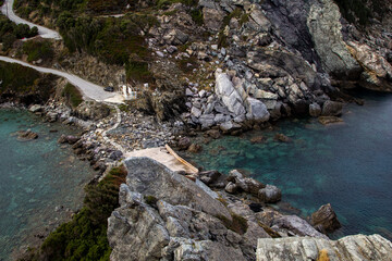 Skiathos uphill stairs from the Mamma Mia movie