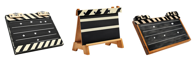 Fototapeta premium Isolated Chalkboards on Transparent Background