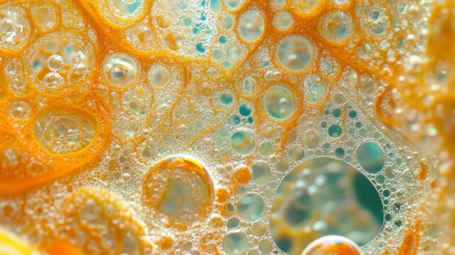 Mesmerizing Bubble Kaleidoscope: A Vibrant Organic Masterpiece